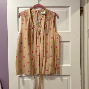 Kate Spade sleeveless blouse with bow